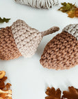 DIY kit, crocheted acorns (Swedish)