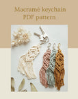 Macramé keychain, PDF pattern