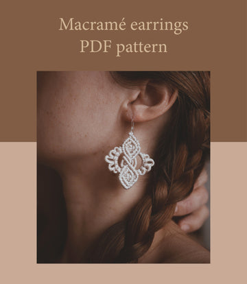 Phoenix Earrings, PDF pattern