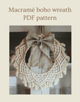 Macramé boho wreath