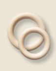 Wooden rings, maple wood