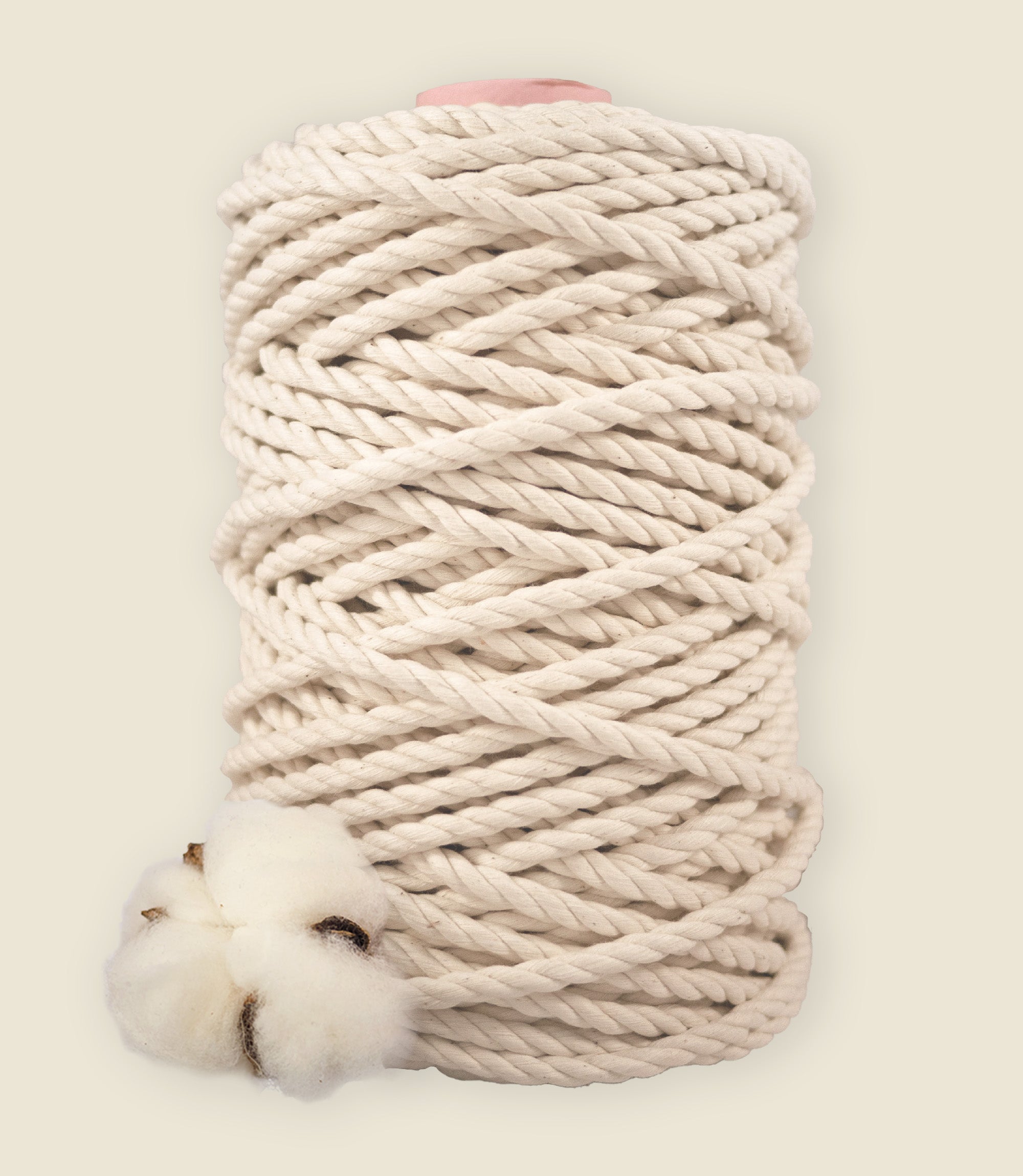 6 mm Natural cotton rope 1 kg
