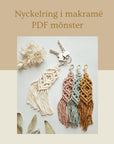 Macramé keychain, PDF pattern
