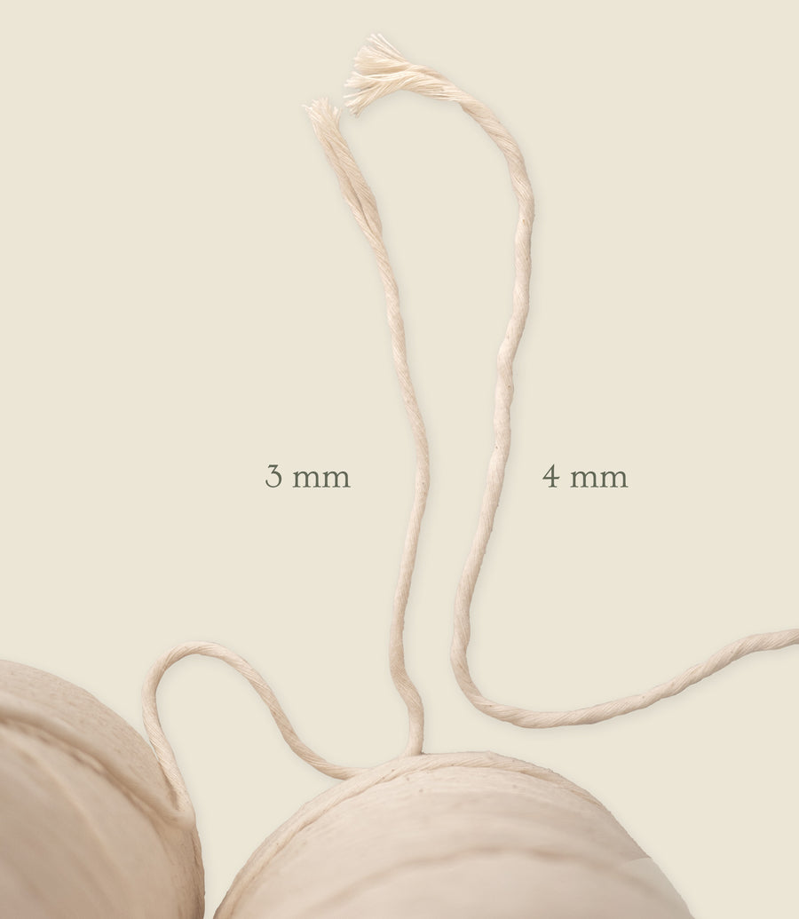 Single strand string, organic cotton