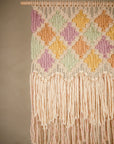 Macraweave wall hanging, "Harlequin"