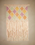 Macraweave wall hanging, "Harlequin"