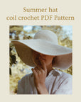 Summer hat, coil crochet pattern and tutorial