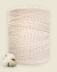 "Vanilla" single strand string, natural cotton