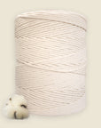 "Vanilla" single strand string, natural cotton