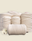 "Vanilla" single strand string, natural cotton