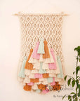 Macramé wall hanging, "Betty Confetti"