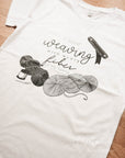 T-shirt "I love weaving with every fiber of my being" (100% organic cotton)