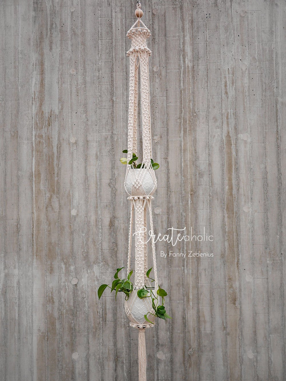 advanced macrame plant hanger Macramé plant hanger, "Royals" #1 – Createaholic