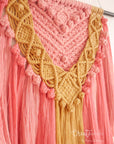 Macramé wall hanging, "Sweet Curry"
