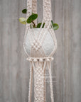 Macramé plant hanger, "Royals" #1