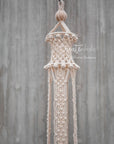 Macramé plant hanger, "Royals" #2