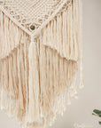 Macramé wallhanging, "Cloudburst"