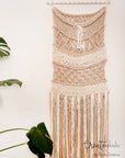 Macramé wallhanging, no. 2 of "The Beige Sisters"