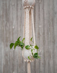 Macramé plant hanger, "Royals" #1