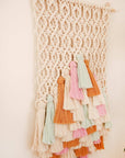 Macramé wall hanging, "Betty Confetti"