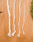 "Vanilla" single strand string, natural cotton