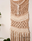 Macramé wallhanging, no. 2 of "The Beige Sisters"