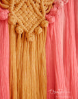 Macramé wall hanging, "Sweet Curry"