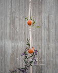 Macramé plant hanger, "Royals" #3