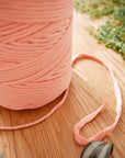 Apricot peach cotton string, 1 kg