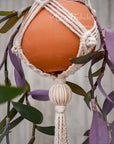 Macramé plant hanger, "Royals" #3