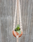 Macramé plant hanger, "Royals" #5