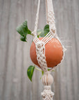 Macramé plant hanger, "Royals" #3