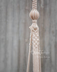 Macramé plant hanger, "Royals" #3