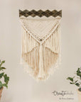 Macramé wallhanging, "Cloudburst"