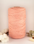 Apricot peach cotton string, 1 kg