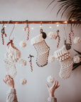 Macramé Christmas stocking pattern and tutorial
