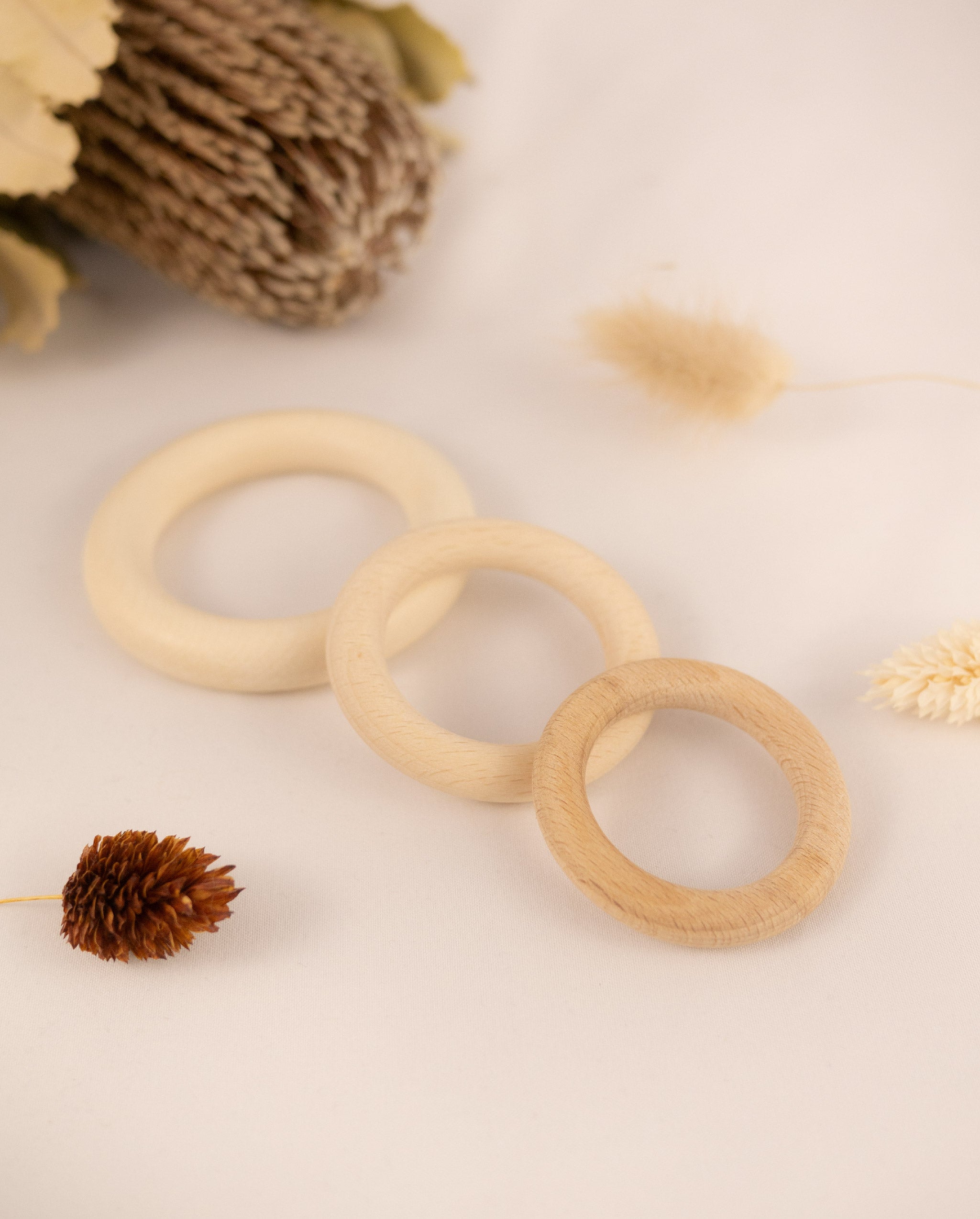 Organic clearance wooden rings