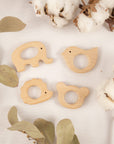 Wooden teether rings