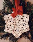 Macramé Christmas Star, PDF pattern & tutorial