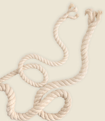 Extra thick natural cotton rope, by the meter