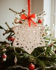 Macramé Christmas Star, PDF pattern & tutorial