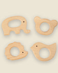 Wooden teether rings