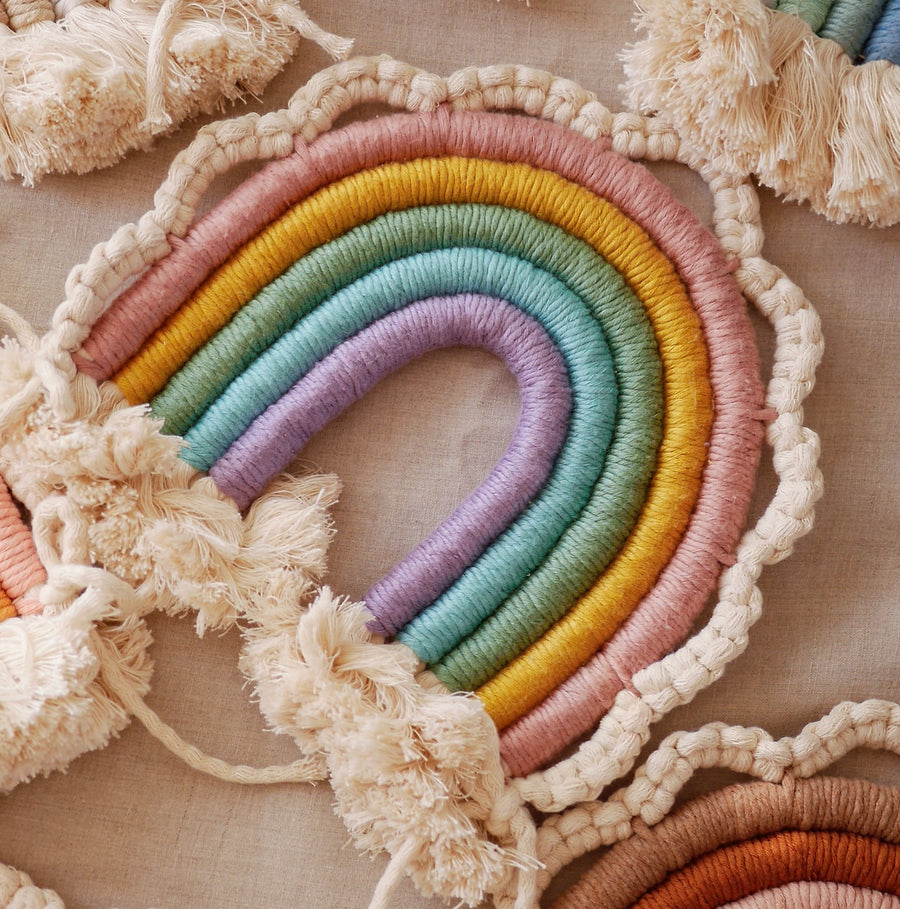 DIY kit, Macramé Rainbow (SWEDISH)