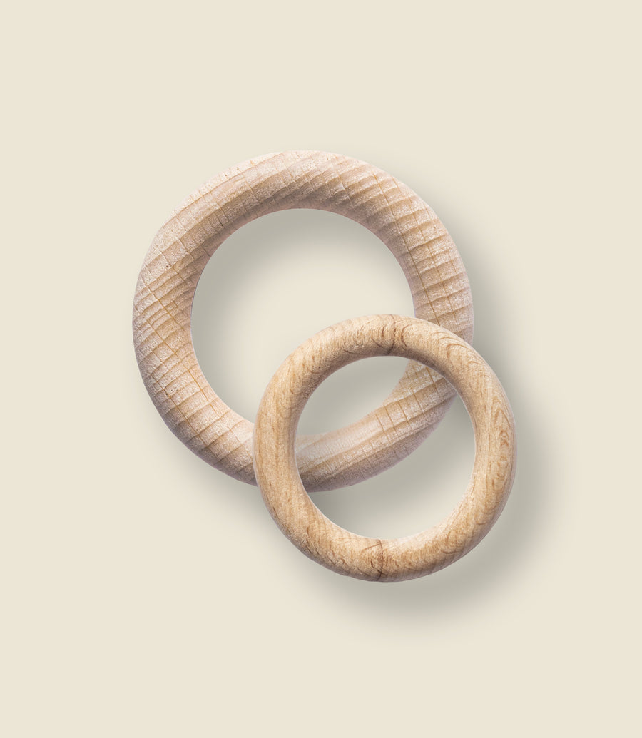 Wooden rings, beechwood