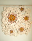 Crochet wall hanging, "Blossom"