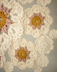 Crochet wall hanging, "Blossom"