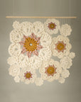 Crochet wall hanging, "Blossom"