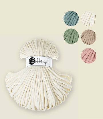 8 mm braided cord, recycled cotton