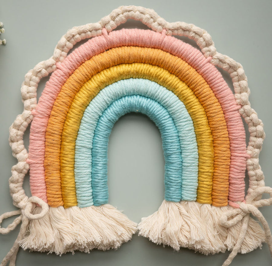 DIY kit, Macramé Rainbow (SWEDISH)