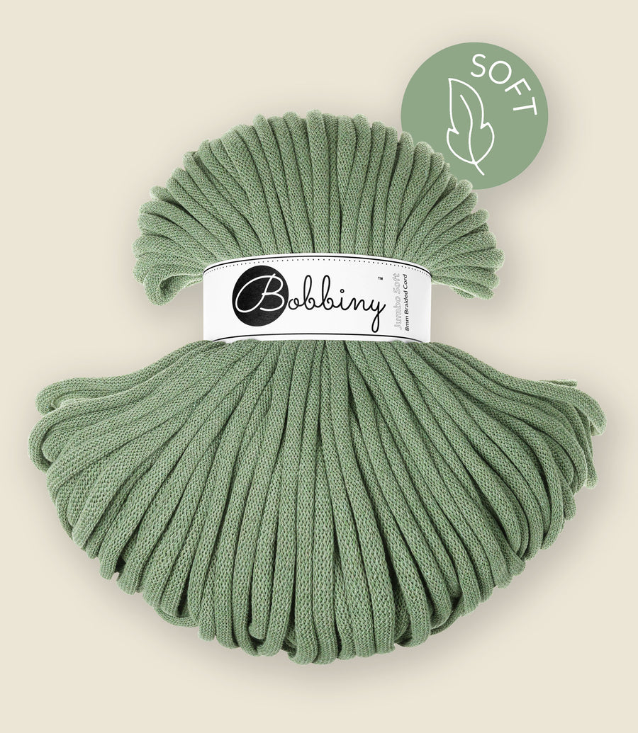8 mm braided cord, recycled cotton